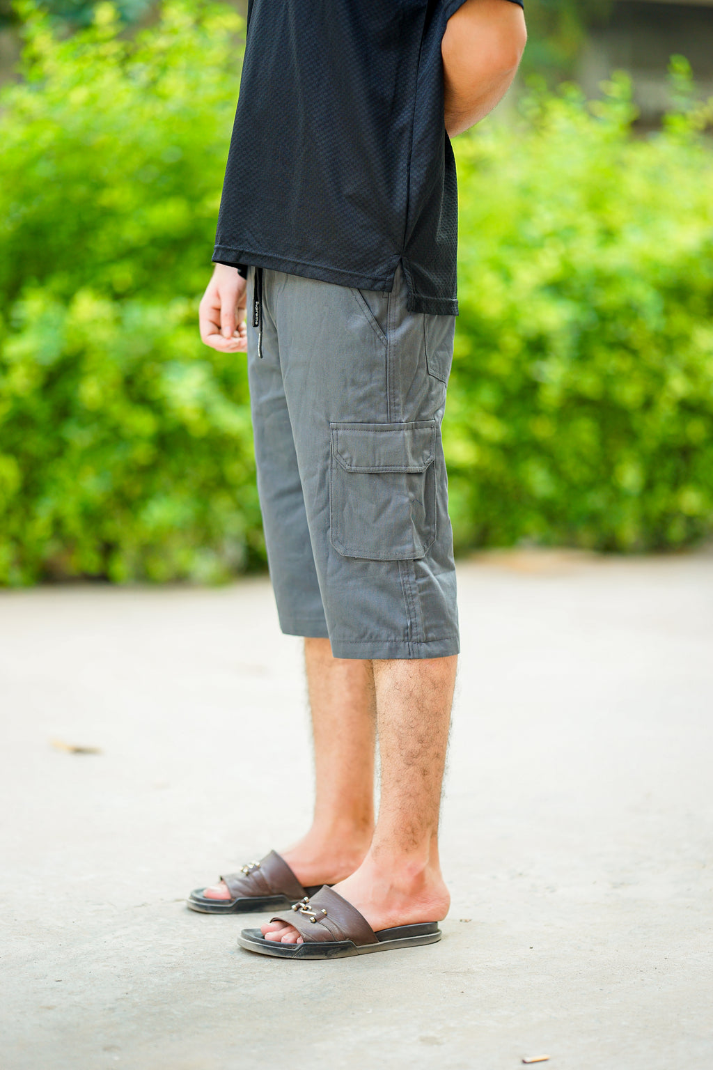 Grey Cargo Quarter short